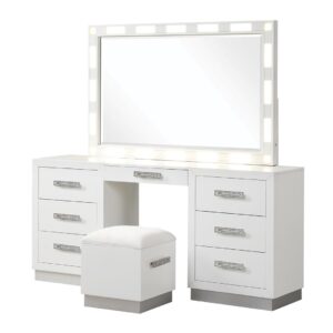 Coco Vanity Set in Milky White