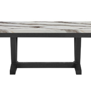 D1319 BLACK/WHITE DINING TABLE
