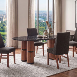 D2571 DINING TABLE AND 6 D2571 DINING CHAIRS