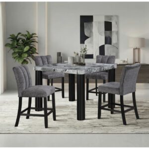 D5473 BAR TABLE AND 6 D06 BAR STOOLS
