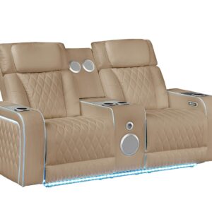 ELECTRA LOVESEAT IN CARAMEL