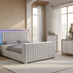 ELIAS/EMMA TV FB NATURAL QUEEN BED GROUP