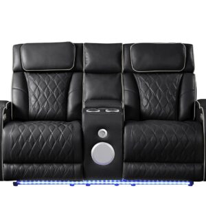 Fortuner Loveseat in Black