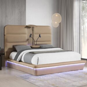 FUTURA BED IN CARAMEL
