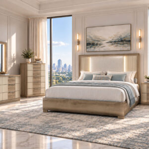 GABRIEL BROWN KING BED GROUP