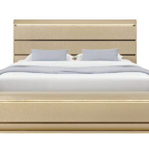 GENESIS GOLD KING BED WITH LED