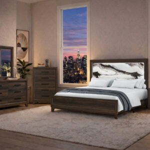 HARMONY BROWN QUEEN BED GROUP