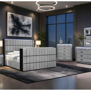 ISABELLA GREY QUEEN BED GROUP