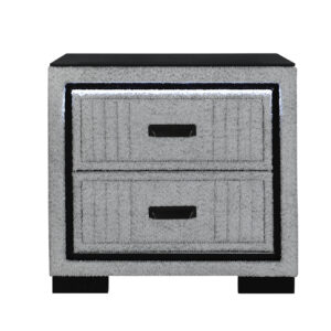 ISABELLA GREY NIGHTSTAND WITH LED