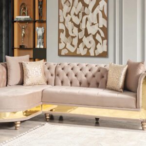 Julia Sectional Sofa Taupe