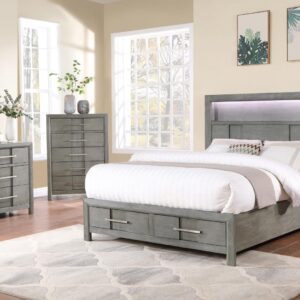 Kenzo Bedroom set in Gray