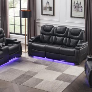 Lexus Living Room Set in Black