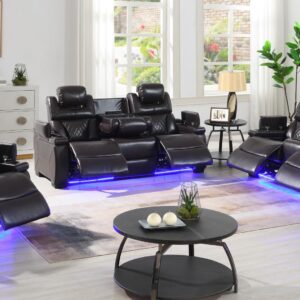 Lexus Living Room Set in Brown
