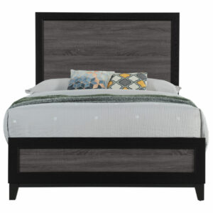 LISBON GREY AND BLACK FULL BED