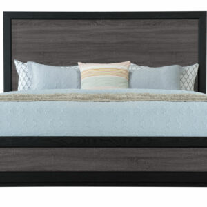 LISBON GREY AND BLACK KING BED