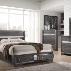 Matrix Bedroom Set in Gray