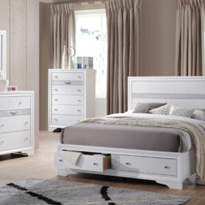 Matrix Bedroom Set in White