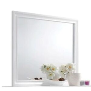 Matrix Mirror in White