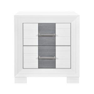 OPTIMUS WHITE/GREY NIGHTSTAND