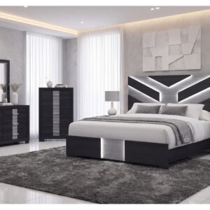 OPTIMUS BLACK QUEEN BED GROUP