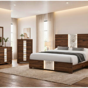 PHOEBE BROWN QUEEN BED GROUP