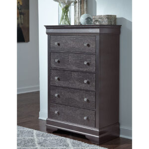POMPEI METALLIC GREY CHEST