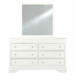 POMPEI METALLIC WHITE MIRROR