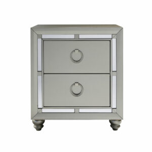 RILEY SILVER NIGHTSTAND