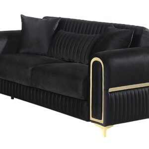 Ruby Loveseat Black