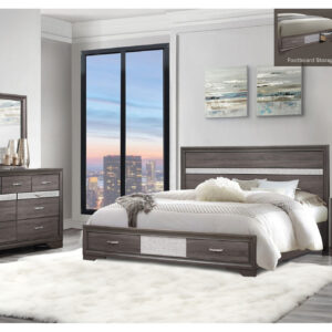 SEVILLE GREY FULL BED GROUP