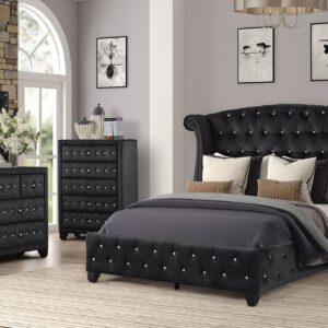 Sophia Bedroom set in Black
