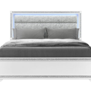 SOLEIL WHITE KING BED