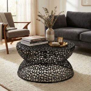 T3704 Round Coffee Table Black