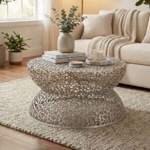 T3704 Round Coffee Table Silver
