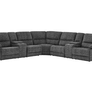 U4291 GREY ARMLESS CHAIR WITH CONSOLE