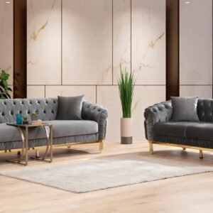 Vanessa 2pc Set Gray