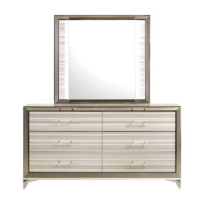 ZAMBRANO WHITE MIRROR WITH LED
