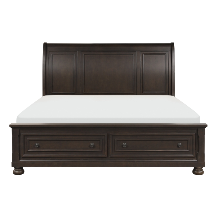 1718KGY-1CK* California King Platform Bed with Footboard Storage