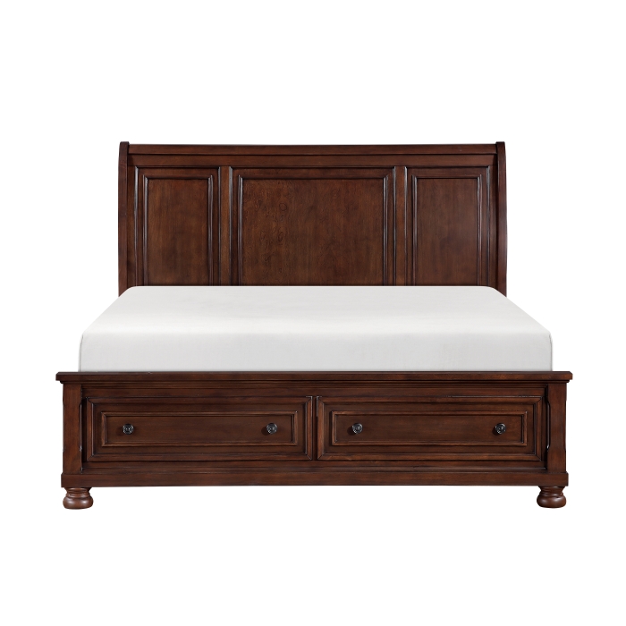 1718KNC-1CK* CALIFORNIA KING PLATFORM BED WITH FOOTBOARD STORAGE