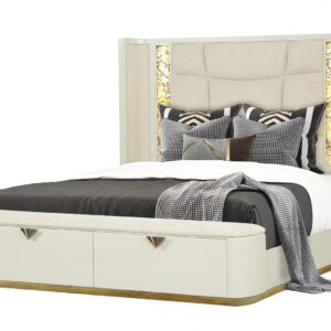 La Pierre Bed in Beige